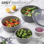 COOK WITH COLOR Prep Bowls with Lids- Wide and Deep Nesting Plastic Small - Image 2