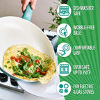 GreenLife Soft Grip Healthy Ceramic Nonstick 12 Piece Cookware Pots and Pans Set - Image 5