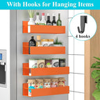 HuggieGems 4 Pack Magnetic Spice Storage Rack Organizer - Image 2