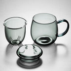 Glass Tea Cup with Infuser and Lid, 17.6oz/520ml Large Borosilicate Teacup - Image 6