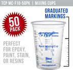 TCP Global 10 oz. Graduated Plastic Mixing Cups - Image 2