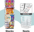 Sorbus Stackable Storage Bins Open Front, Pantry Bins - Image 5