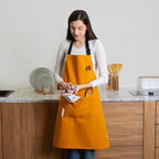 Cotton Canvas Apron for Women & Men – Adjustable Neck Strap & Waist Ties - Image 6