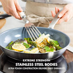 GreenPan Treviso 9.5” and 11” Frying Pan skillet Set, Non-Toxic PFAS-Free - Image 3
