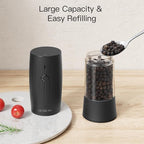 Ultrean Electric Salt and Pepper Grinder Set, USB-C Rechargeable, Salt and - Image 5