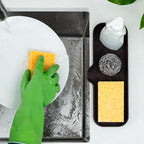 Zulay Kitchen Large Silicone Sponge Holder – Flexible Sink Organizer Tray - Image 3