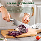 Knife Set, EWFEN 14-Piece Kitchen Knife Set - Image 4
