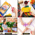 iBayam All Purpose Scissors for Construction Scrapbook Kraft Craft Paper - Image 5