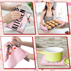 Leinuosen 8 Pcs Kitchen Towels and Oven Mitts Sets Pot Holders Dishcloths Set - Image 6