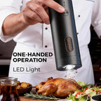 110ml Electric Salt and Pepper Grinder Set, Rechargeable salt and pepper shakers - Image 6