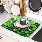 St Patricks Day Lucky Clover Dish Drying Mat - Image 5