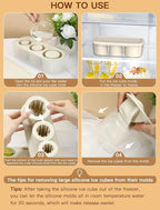 Ice Cube Tray for Tumbler Cup 30Oz-40Oz, Easy Fill and Release Ice Maker for - Image 3