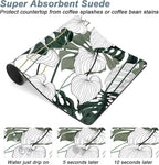 Rnivvi Coffee Mat, Hide Stain Rubber Backed Absorbent Dish Drying Pad - Image 3