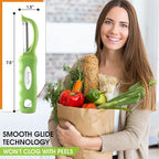 Spring Chef Premium Swivel Vegetable Peeler, Soft Grip Handle and Ultra Sharp - Image 3