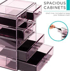 Sorbus Acrylic Makeup Organizer Set, 7-Drawer Vanity & Countertop Cosmetic - Image 5