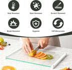 2Pcs Glass Cutting Boards for Kitchen, No Scratches/Microplastic-Free/Non Toxic - Image 6