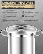 STOCKPOT Commercial Grade Large Stock Pots - Image 4