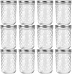 Eathtek 16oz Wide Mouth Glass Mason Jars 12 Pack, 480 ml Glass Canning Jars - Image 3