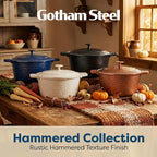 Gotham Steel Hammered 5 Qt Lightweight Dutch Oven Pot - Image 8