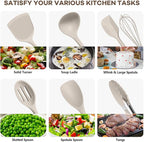 TeamFar Kitchen Cooking Utensils, 446°F Heat Resistant Kitchen Gadgets Tools - Image 6