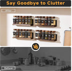 4-Tier Wall Mount Spice Rack Organizer - Image 6