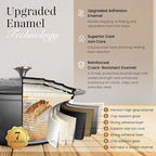 Cast Iron Dutch Oven with Lid – Non-Stick Ovenproof Enamelled Casserole Pot – - Image 3