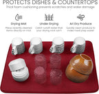 Bellemain XL Dish Mat 24" x 17" Microfiber Dish Drying Mat, Super absorbent - Image 5