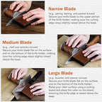 Rolling Knife Sharpener Tool Kit, Diamond&Ceramic Knife Sharpening System Set - Image 5