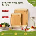 Bamboo Cutting Board Set Non Slip Feet Over Sink Brides Her Wedding Day Bridal - Image 3