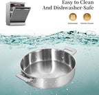 LOLYKITCH 8.5-10 Inch Tri-Ply Stainless Steel Frying Pans and 12 Inch Sauté Pan - Image 5