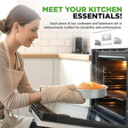 NutriChef 20-Piece Non-Stick Bakeware and Cookware Set - Image 6