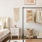 GRANNY SAYS 3-Shelf Hanging Closet Organizer, Khaki Closet Storage Hanging - Image 5