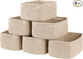OIASKET 6 Pack Storage Baskets for Shelves, Small Baskets for Shelves, Cute by OIASKET
