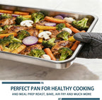 6 Pack Half Size Baking Sheet Pan Set, Aluminum Commercial Quality Cookie Sheet - Image 5