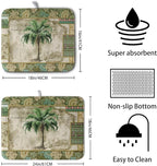 Palm Tree Kitchen Dish Drying Mat - Image 2