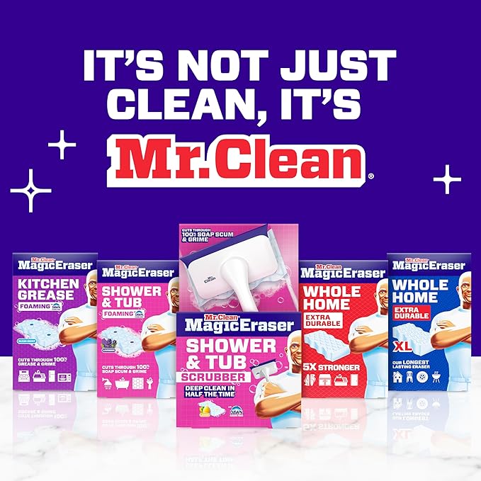 Mr. Clean Magic Eraser Sponge, All Purpose Cleaner, Cleaning Scrubber, Shower - Image 9