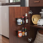 MaraFansie Hanging Kitchen Baskets Wire Storage Basket Adhesive and Screws - Image 3