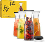 JoyJolt Glass Carafe with Lid, Iced Tea, Milk – Dishwasher Safe Beverage Drink - Image 8