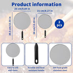 2-Pack Splatter Screen for Frying Pan - Image 2
