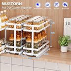 Mustorn Pull Out Spice Rack Organizer - Image 2