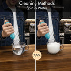 Rechargeable Milk Frother Handheld, 2-IN-1 Dual Spring Whisk Electric Frother - Image 5