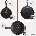 Cuisinel Cast Iron Skillet Set - Image 4