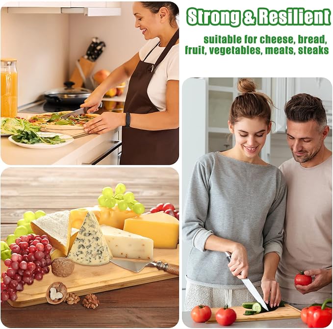 Eaasty 12 Set Extra Large Plain Cutting Board Bulk Heavy Duty Wood Cutting - Image 5