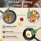 MYKUJA Silicone Cooking Utensils Set, Heat Resistant Kitchen Utensils Set - Image 5