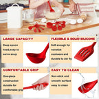 E-far Silicone Cooking Utensils Set, Silicone Kitchen Tools - Image 4