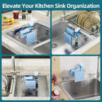 TAILI 4-in-1 Sink Caddy with Strong Suction Cup, Sponge Holder - Image 7