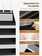 Criusia Over the Door Organizer, Heavy-Duty 6-Shelf Hanging Storage - Image 3