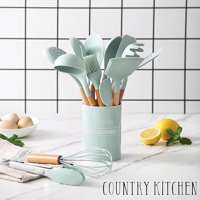 Country Kitchen Non Stick Silicone Utensil Set - Image 6