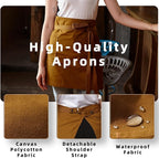 Unisex Waist Apron Half Bistro Apron Server Aprons - Image 3