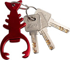 SWATOM Lobster Bottle Opener Keychain Beer Openers Tool Key Chain Ring - Image 3